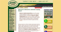 Desktop Screenshot of neshonoclakeside.com